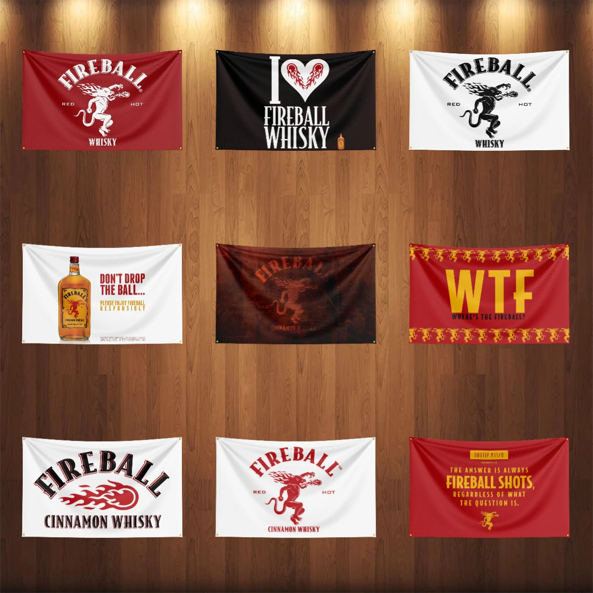 Wine Beer Rum - 3 × 5 футов флаг виски-f-фиберграмм