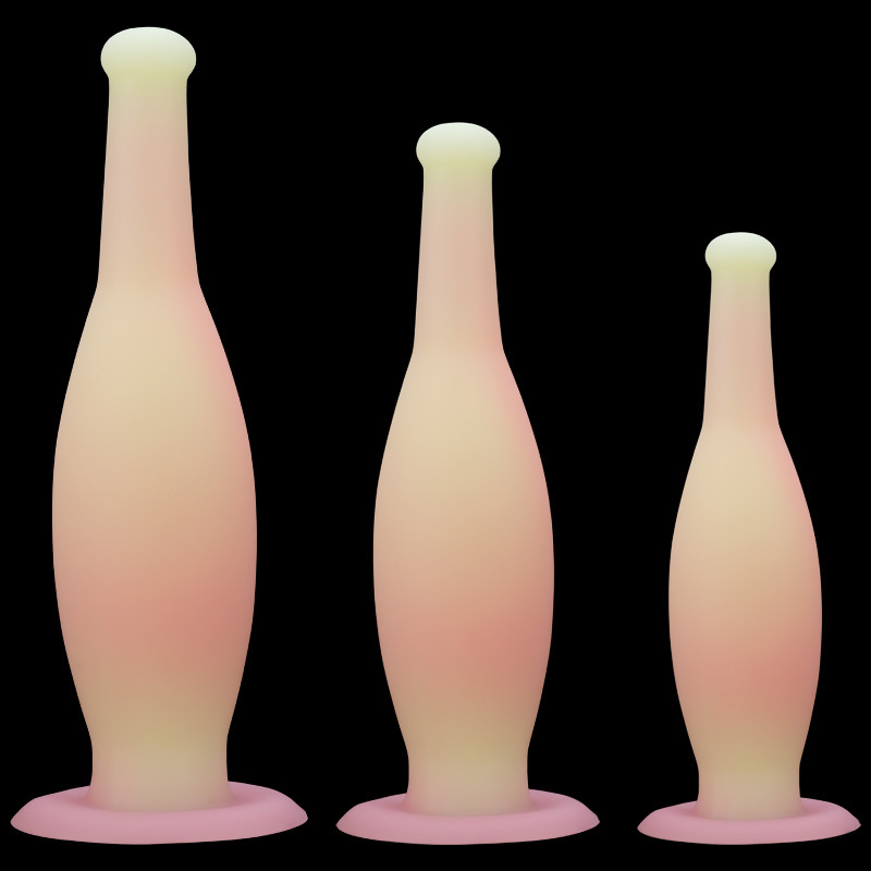 Wine Bottle Size - Анальный стимулятор из мягкого силикона в