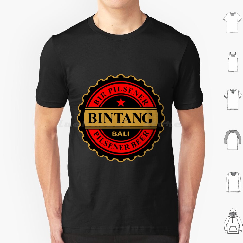 Wine Beer Rum - Футболка Bintang Pilsener Beer из хлопка
