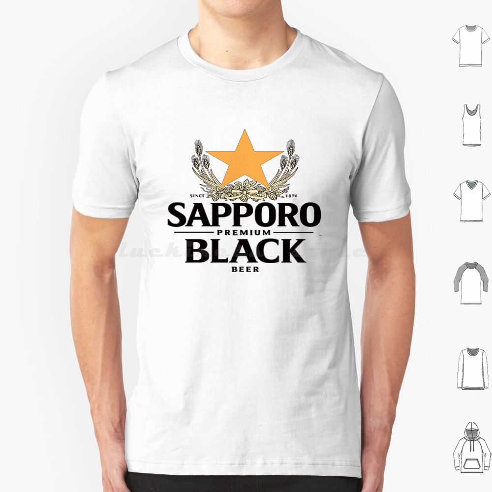 Wine Beer Rum - Футболка Sapporo Malt 6XL, хлопковая, стильная,