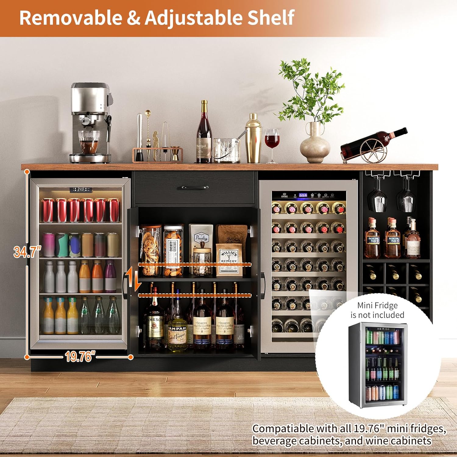 Большой кофейный барный шкаф 7 – обзор и цена Wine Beer Cooler