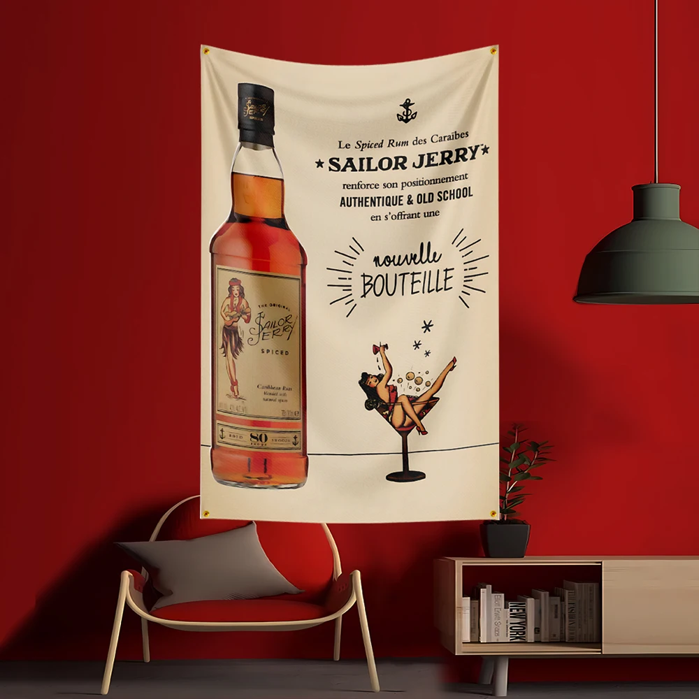 90X150 см S-Sailor Jerrys флаг – обзор и цена Wine Beer Rum